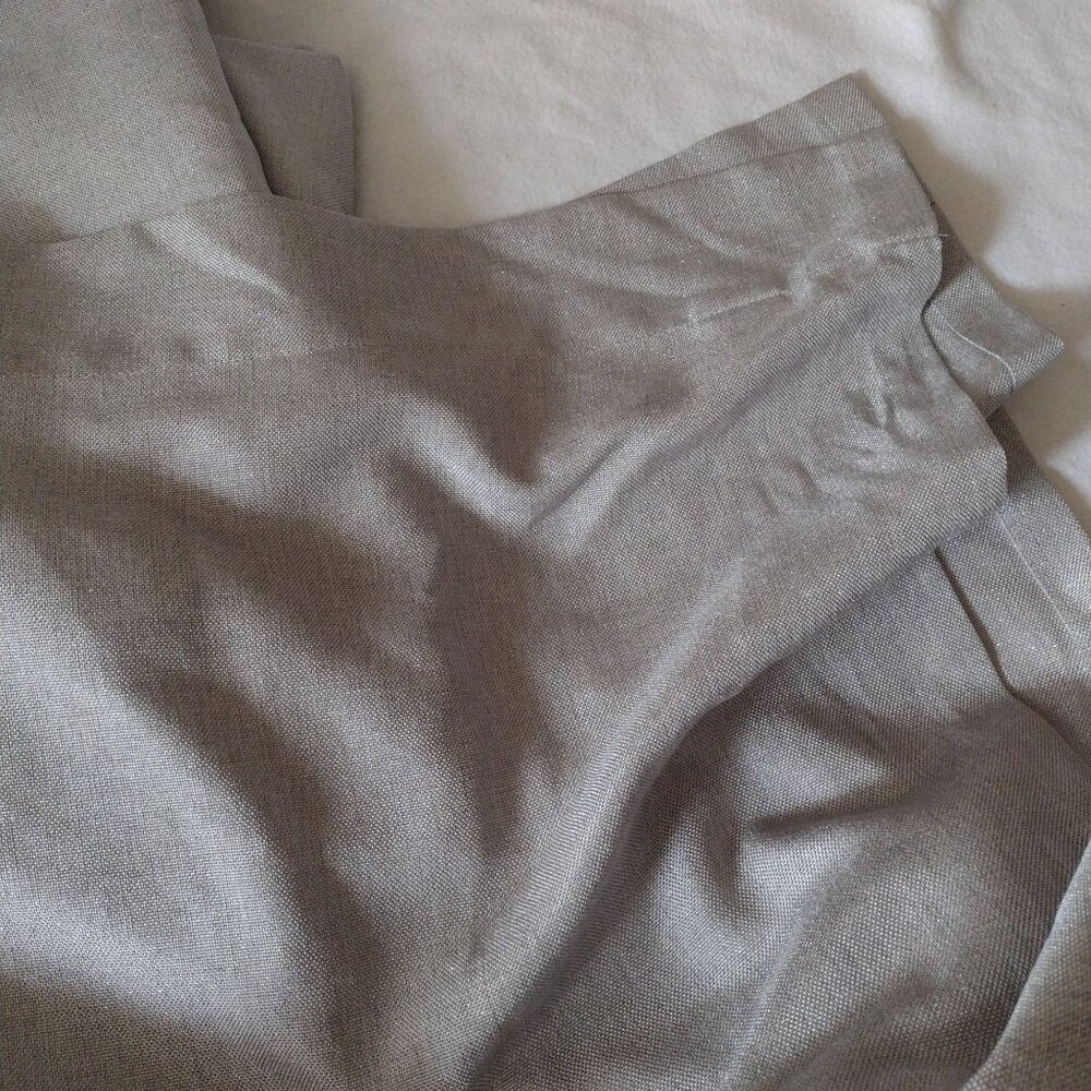 Threshold Silver Gray Curtains 54 x 84 Set Of 5 Metallic Rod Pockets Drapes